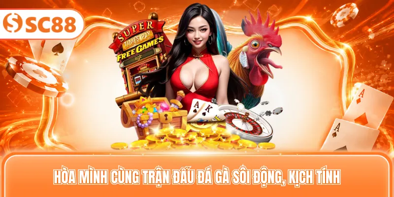 Hòa mình cùng trận đấu đá gà sôi động, kịch tính