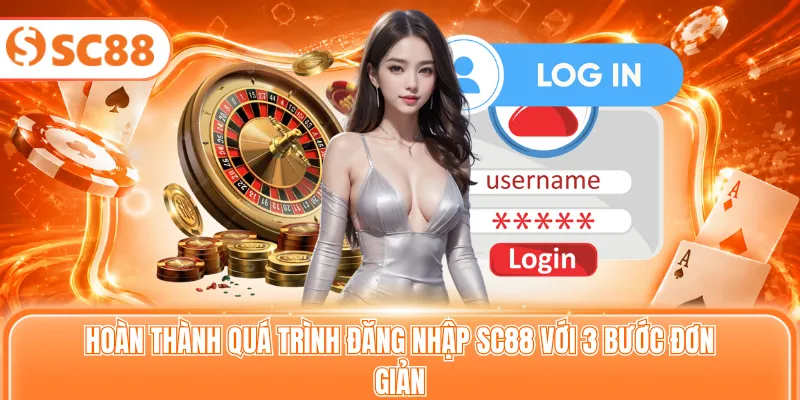 Hoàn thành quá trình đăng nhập SC88 với 3 bước đơn giản